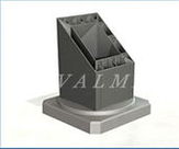 Sección del perfil de aluminio de poste